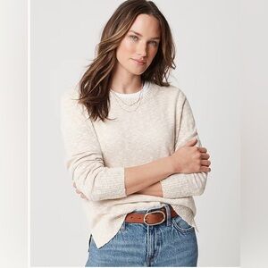 J. Crew Women's light weight sand beige layering  knit sweater size S
